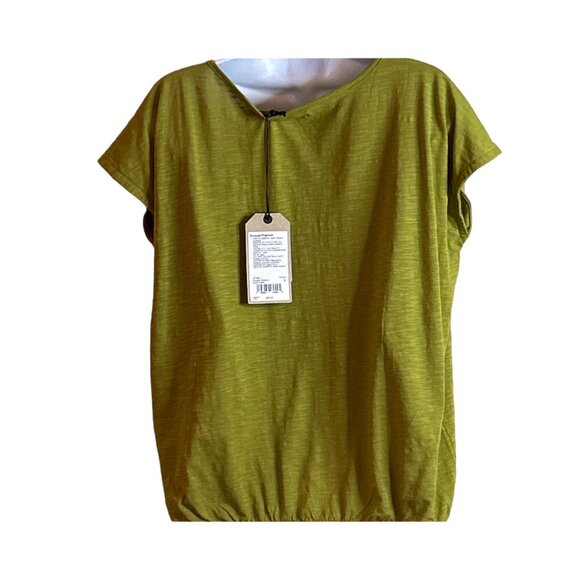 Prana Ocupas Popover Top Sweet Grass Green Size Small NWT - Picture 5 of 9